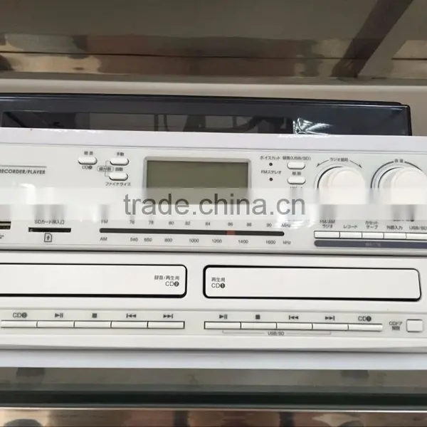 Good Price Turntable cd Radio Record Cassette Bluetooth USB SD Player for Sale photo-5