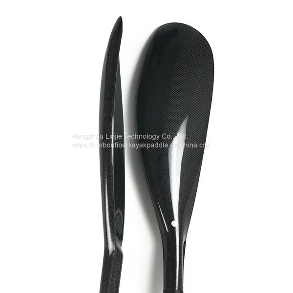 2 Pieces Aliminium Adjuster Adjustable 100% Carbon Fiber Kayak Paddle Wing With Oval Shaft photo-3