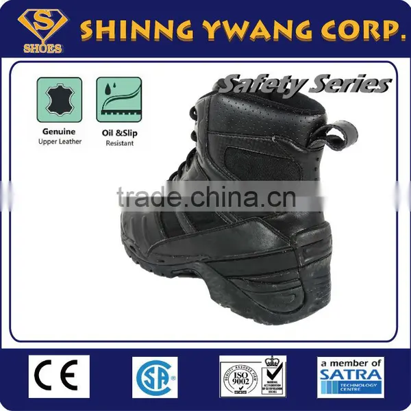 6 Inches Black Leather Tactical Army Boot photo-3