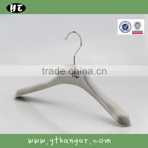 HA6917 Custom Thin Velvet Hangers Women Coat Plastic Hanger photo-3