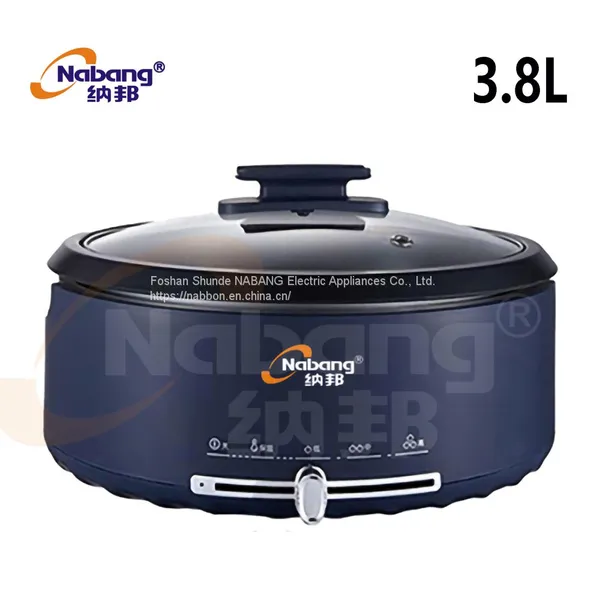 3.8L Multi Function Hot Pot Noodles Electrical Stir Fry Cooker Available With Steamer Tray photo-4