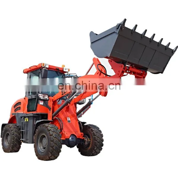 Construction Equipment 1.6 Ton Mini Wheel Underground Loader, Front End Shovel Loader With Attachments photo-3