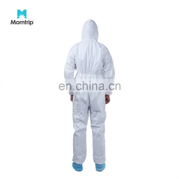 Type 5 6 Dust Liquid Proof Hooded Microporous Coverall Suit for Industrial Use photo-3