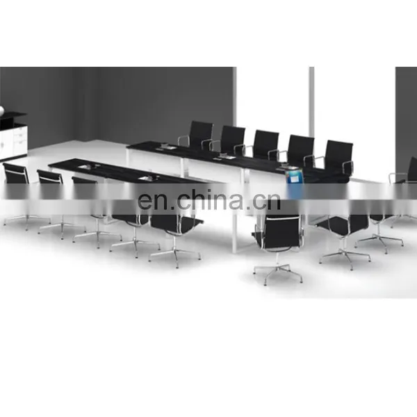 Hercules Black Vinyl Seat/Clear Coated Metal Frame Side Conference Table