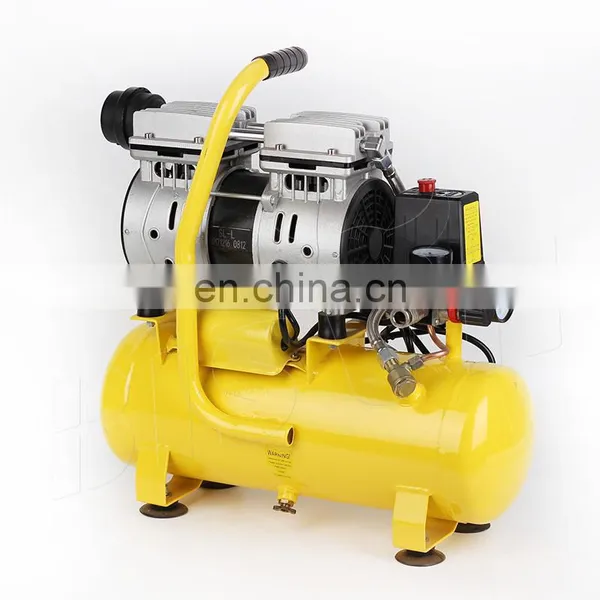 Bison China Spray Paint Machine Air Compressor Free Oil Home Use 550W Silent Mini Oil Free Piston Air Compressor For Painting photo-3