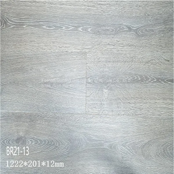 Underwear Showroom Clothing Store Laminate Wood Flooring Furniture Factory Meeting Room 12mm Composite Floor Foshan Wholesale MDF Floor photo-4