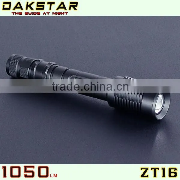 DAKSTAR ZT16 XML T6 18650 Rechargeable LED High Power Zoom Flashlight With CREE
