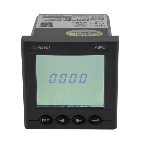 Acrel AMC72L-DV Primary Voltage 1000V LCD Display DC Programmable Voltmeter Embedded Installation 0.5 Class Accuracy photo-2