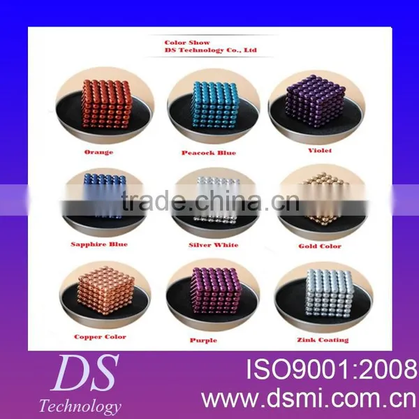 Neodymium Magnet Ball Toy Silver Gold Blue photo-2