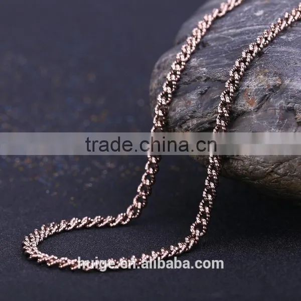 2015 China Supplier Gold Jewellery Long Fashion Chain & Coffee Gold Plated Link Chain photo-2