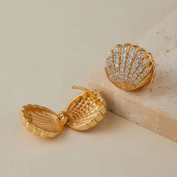 KMJ High Quality Gold Sliver Plating Tarnish Resistance and Durability Fashion Jewelry Earrings photo-3
