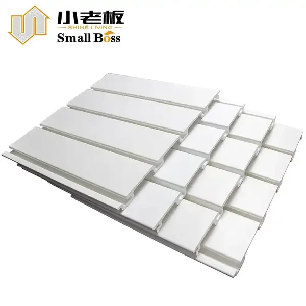 Manufacturer Premium PVC Slatwall Panel Slat Wall for Garage photo-6