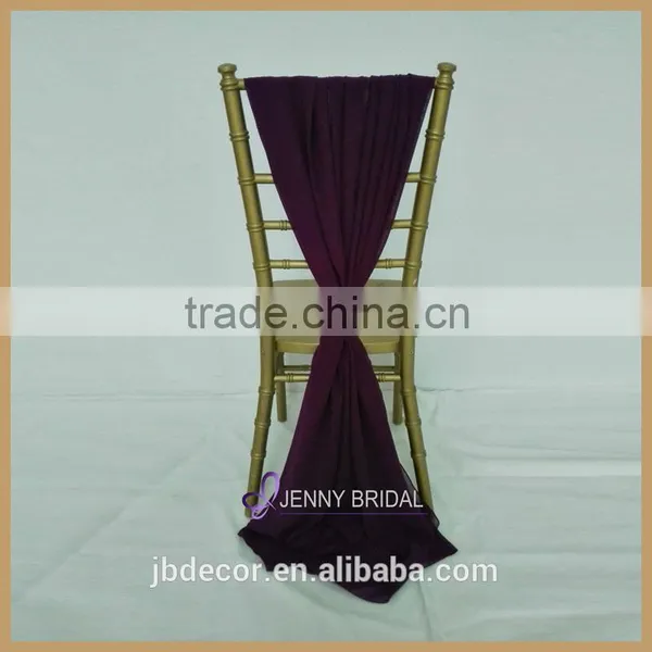 SH043J Hotsale and Popular Chiffon Blush Chair Sashes photo-5