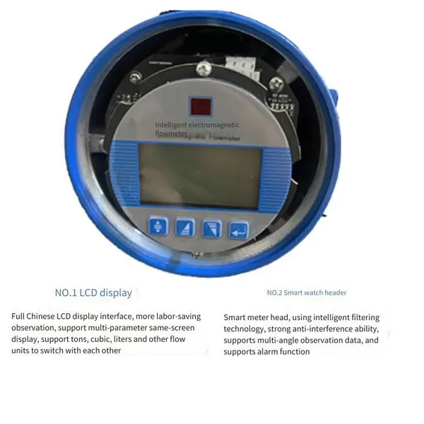 Intelligent Electromagnetic Flowmeter Sewage Sensor, Anti-corrosion Pipeline Integrated High-precision for Cement Slurry and Wastewater Liquids photo-4