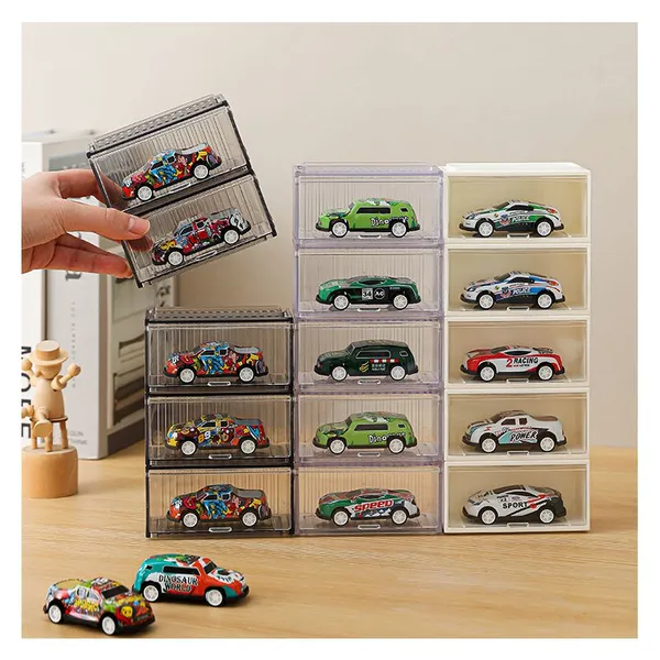 1/64 Container Display Case Box of Mini Bricks Toys Plastic Model Collection Building Blocks Sets Gifts for Children photo-1