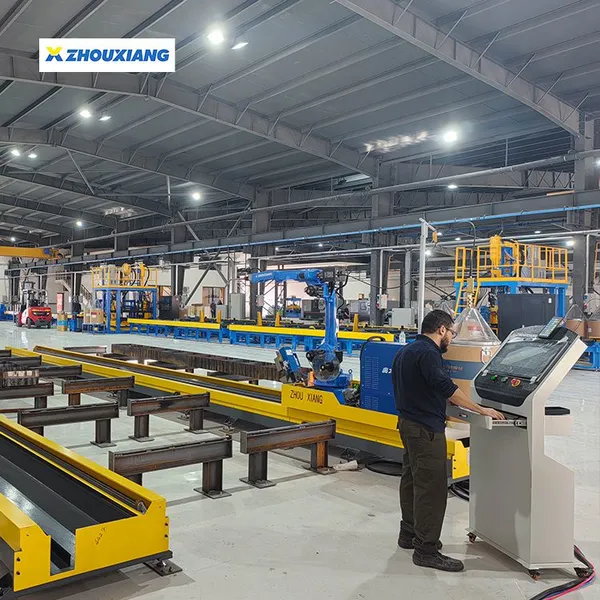 New Metal Plate H Beam T Beam MIG Welding Robot Station