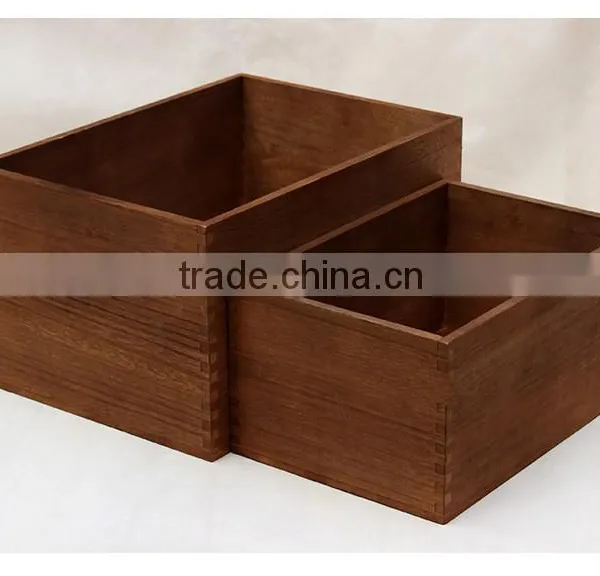 Searun Antique Unfinished Wood Box photo-2