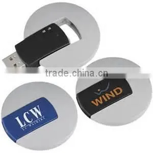Round Shape Plastic USB Flash Drive Rolling- Over OEM USB Gift photo-3