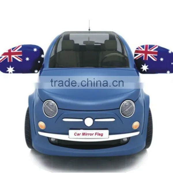 Hot Customized Auto Dealer Promotional Car Mirror Cover Flag photo-3