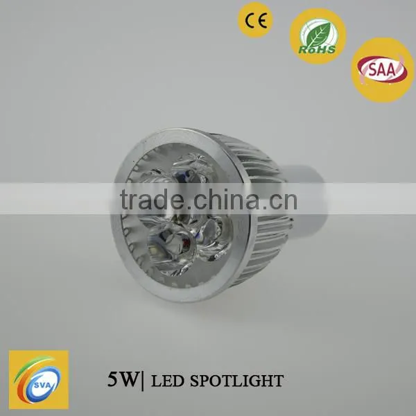 Hotsale in EU Market Patented Design 5W COB Dimmable GU10 Led Spotlight SHA002-5W