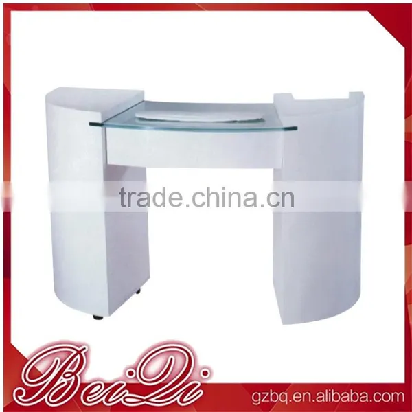 Wood Nail Table for Nail Salon Furniture Table,Double Extended Manicure Table photo-5
