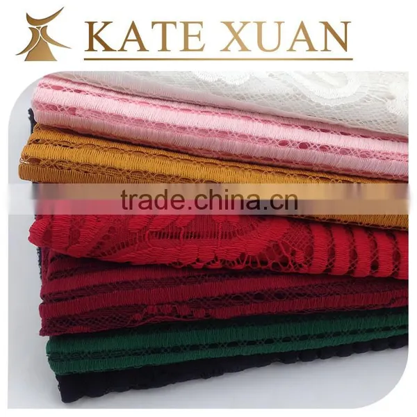 Net Yarn Tulle Embroidery Polyester Netting Lace Fabric photo-6