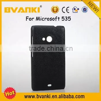 Celulares 2016 Back Cover For Nokia Lumia 535,Universal Leather Phone Cover Metal Case For Microsoft Lumia 535 Shockproof photo-2