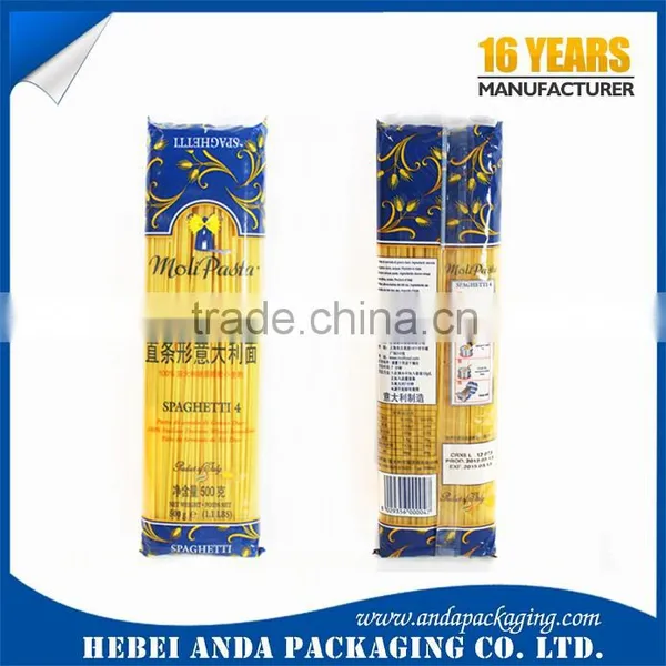 Moisture Proof Flexible Food Grade Pasta Bags Packaging Material/ Pasta Wrapper/ Laminated Plastic Pasta Packaging photo-6