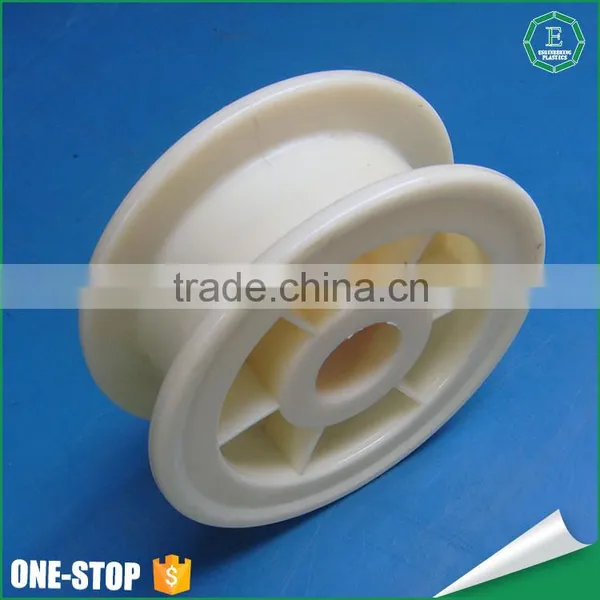 OEM Plastics Parts Casting Nylon1010 Nylon6 Small Sheave Injection Mould PA6 Bearing Pully Wheel photo-6