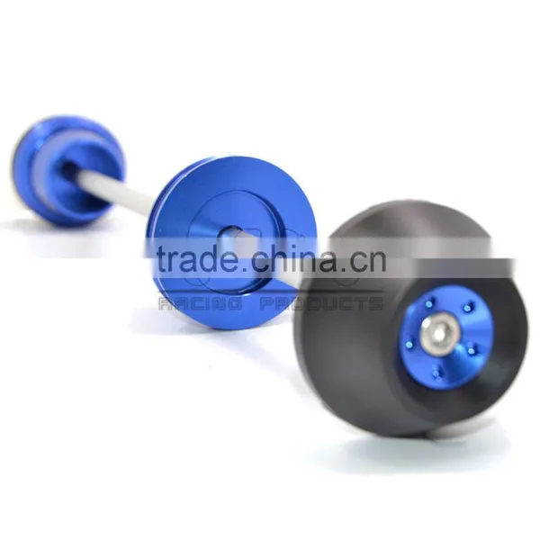 BJ-FS-YA004 Customized CNC Aluminum and 3D POM Rear Axle Slider Sportbike Frame Sliders for Yamaha Yzf-R25 13-14 photo-4