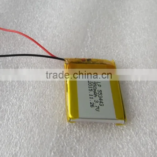 Rechargeable Lithium Polymer Battery 553443 950mAh 3.7V With PCM photo-2