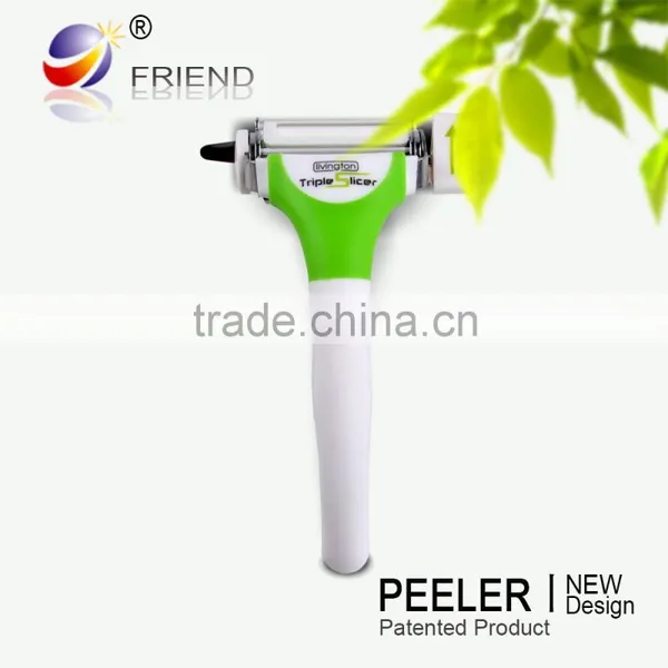 2016 as Seen on TV Kitchen Gadgets 3 in 1 Blades Rotary Manual Multifunctional Potato Vegetable Slicer Peeler Quality Choice photo-3
