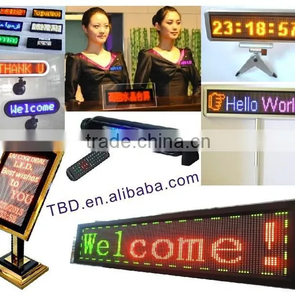 B1236 Red Led Name Badge,led Name Tags,led Name Card photo-3