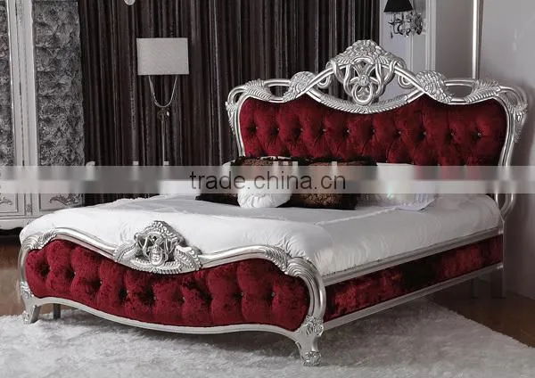 Antique Teak Wood Bed / Wood Carving Bed YB05