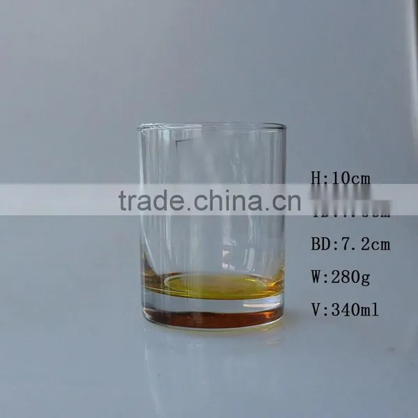 High Quality China Factory Wholesale Green Blue Yellow Solid Color Rock Tumbler Whisky Glass photo-3