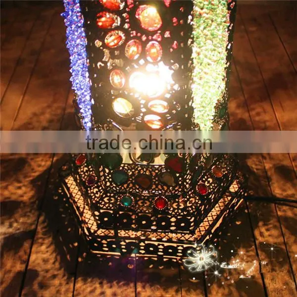 Antique Moroccan Floor Lamps/ Colorful Iron Cage Floor Lights/made in China Floor Lighting photo-2