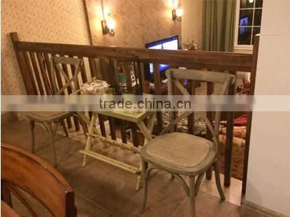 Wood Cross Back Chair for Garden and Wedding photo-4