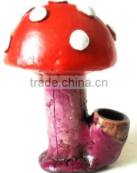 Figurine Shaped Hand Crafted Smoking Pipes - Short Mushroom photo-3