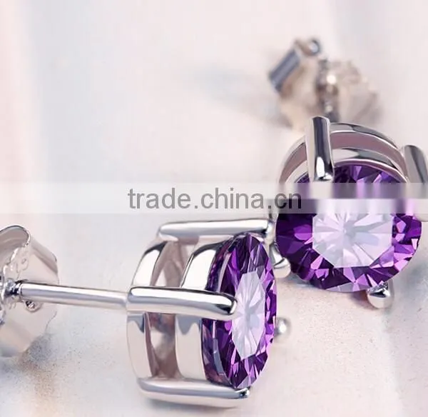 Custom Cheap Diamond Earrings Stud For Men ,925 Sterling Silver Mens Diamond Earring photo-2