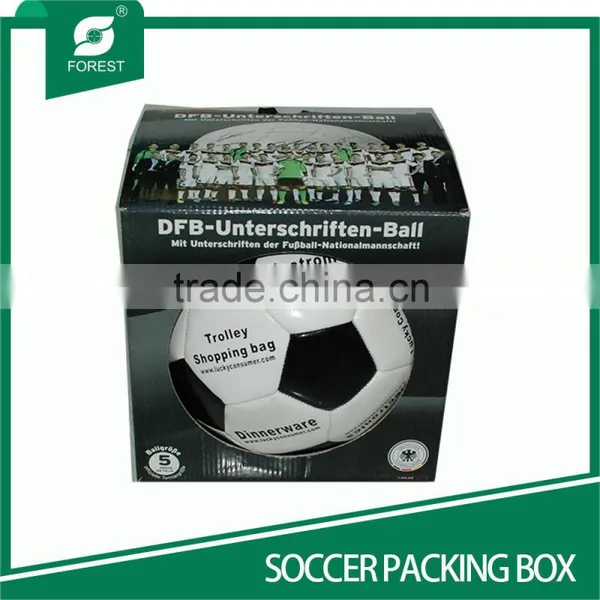 TOP SALE CORRUGATED SOCCER PACKAGING BOXES WITH ROUND WINDOW photo-3