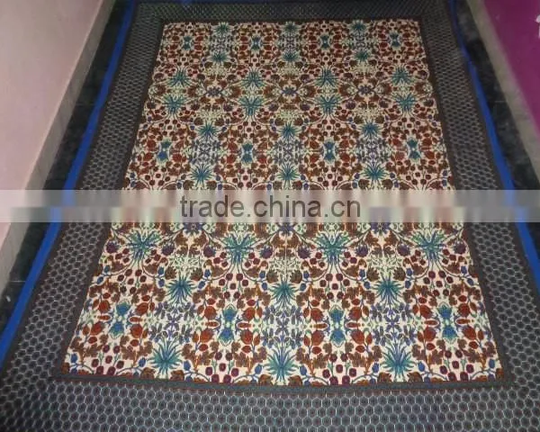 New Flowers Printed Hand Block Tapestry photo-4