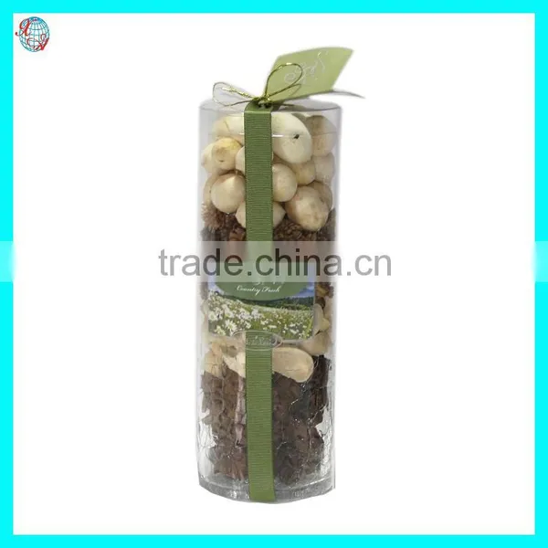 Scented Vanilla Potpourri Dried Flower In Glass Vase