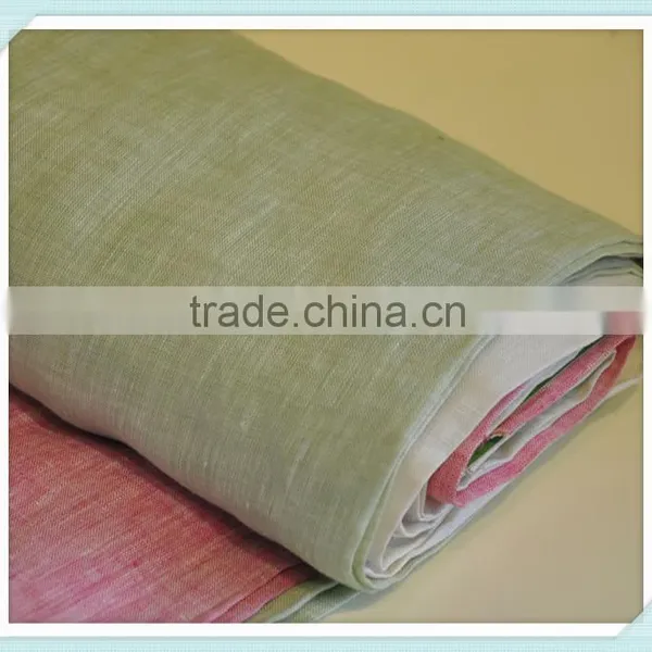 100% Linen Yarn Dyed Fabric For Garments,Shirts