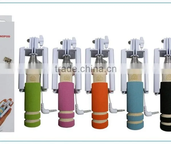 2015 Hotest Mini Pocket Selfie Stick, Hand Size Folding Selfie Stick