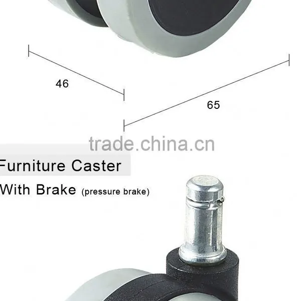 2016 New Arrial 1 Inch Black Plastic Caster photo-2