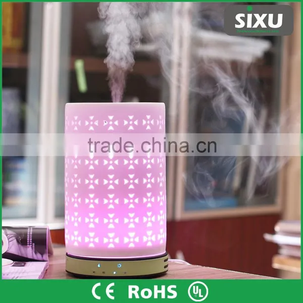Home Decoration Use Ceramic Flower Reed Diffuser Electric Aroma Air Humidifier photo-3