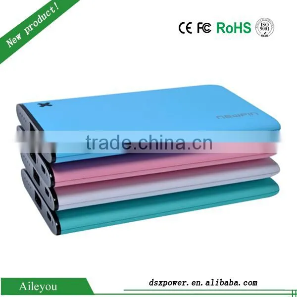 Superslim Rubber Painting Two Output 6000mAh PowerBank