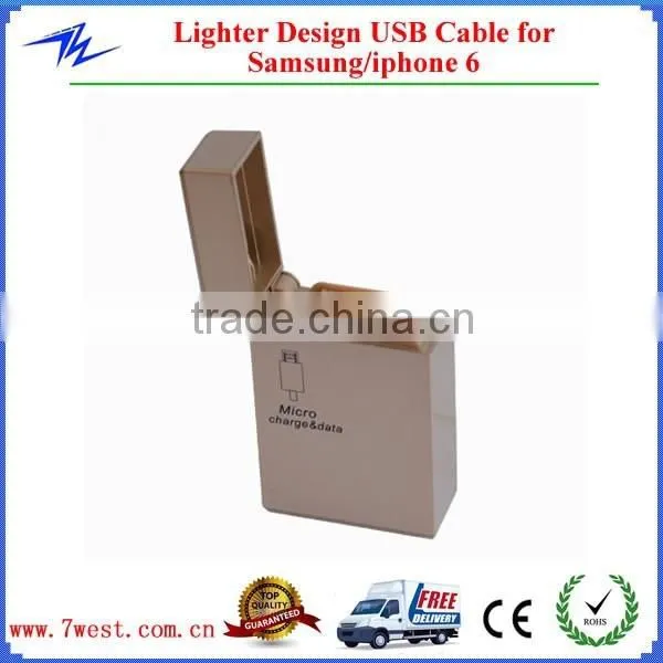 New Arrival Lighter Retractable USB Charger Cable,Micro USB Data Cable for Samsung,Huawei,HTC Etc photo-2