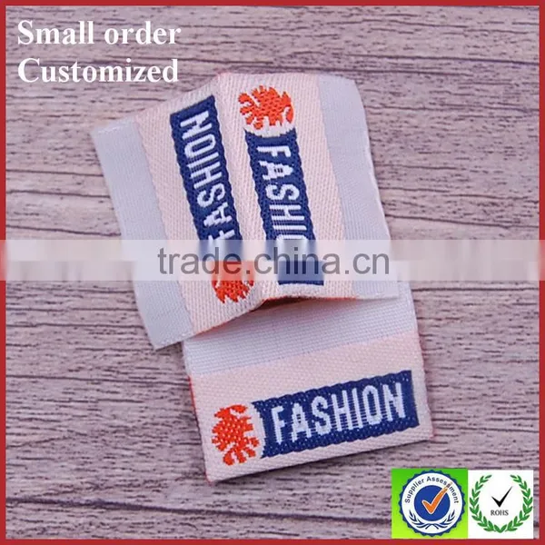 Custom Centerfold Cheap Garment Scarf Heat Cut Woven Label Labels