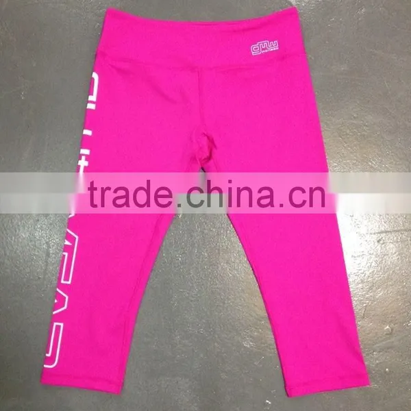 Hidden Pocket in Waistband SUPPLEX Stretch Fabric Custom Gym Fitness Leggings photo-5